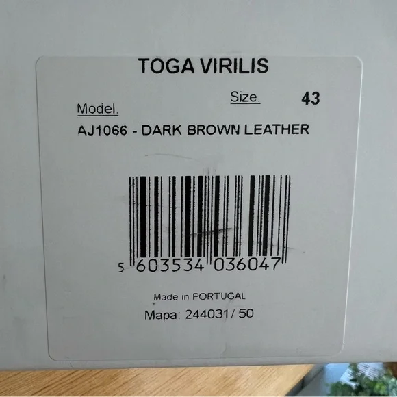 TOGA VIRILIS Men’s Black Eyelet Metal Sabot Slip-on Loafers Embellished Slippers - Picture 9 of 9